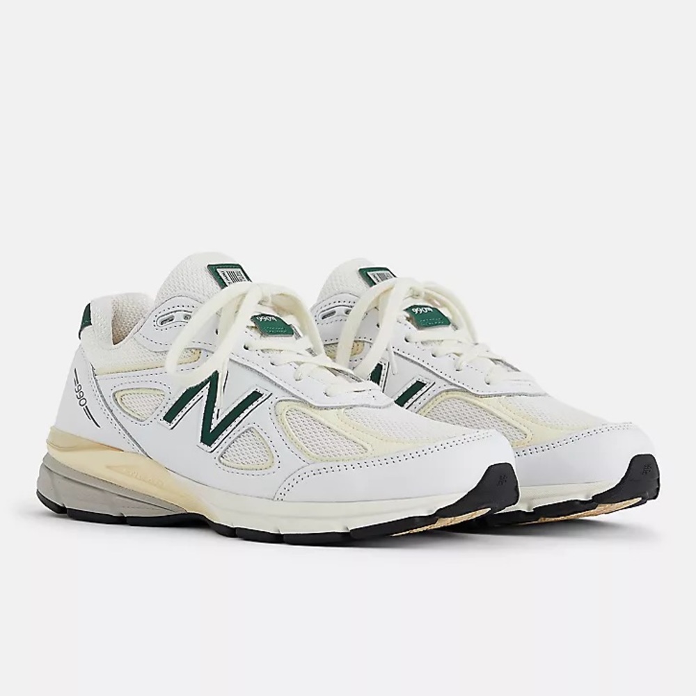 New Balance 990v4 Made in USA x Teddy Santis White Green / Size 7 Women’s - NEW
